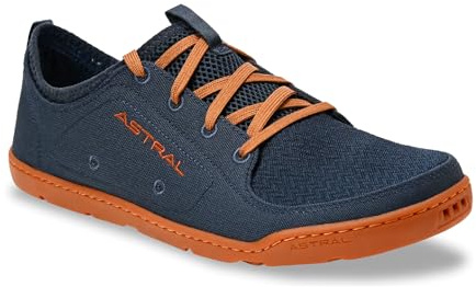Astral Men's Loyak Shoes - Barefoot, Quick-Drying, Minimalist Sneaker for Casual Wear, Water Sports, Travel, & Hiking - Navy/Brown - Men's 10