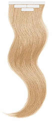 Tape In Extensions 60 cm Virgin Echthaar 10er Set Mittelblond
