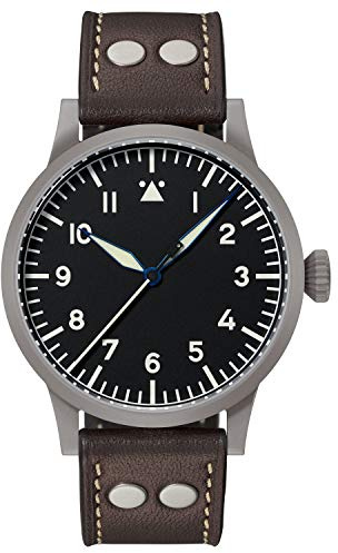 Laco Fliegeruhr Original Saarbrücken Made in Germany – 45 mm Ø hochwertige Herren-Automatik Uhr – Einzigartige Qualität. Herausragende Verarbeitung