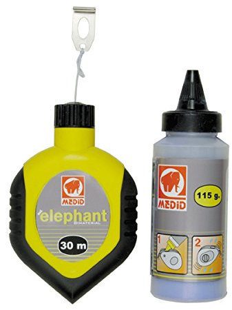 Wilmart - Cordeau Traceur Bi-Matière 30M + Biberonde Poudre Bleu 115G Gb