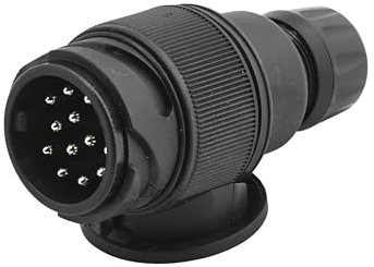 HELLA Anhängerstecker 13 Polig 12V Schraubkontakt ISO: 11446 - ohne Kappe für PKW Anhänger Wohnmobil Wohnwagen Kfz Traktoren - 8JA 005 951-001