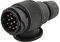 HELLA Anhängerstecker 13 Polig 12V Schraubkontakt ISO: 11446 - ohne Kappe für PKW Anhänger Wohnmobil Wohnwagen Kfz Traktoren - 8JA 005 951-001