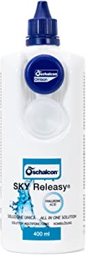 SKY Releasy Yal Comfort Soluzione Unica a base di Acido ialuronico, indicata per i portatori di lenti a contatto con occhi sensibili, 400 ml