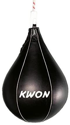 Kwon Schlagbirne / Boxbirne, 2 Größen in Echtleder oder Kunstleder Material: Leder, Grösse: Gross