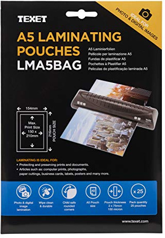Texet Pochette à plastifier A5