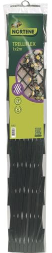 Nortene | Celosia Extensible PVC Trelliflex 1x2 M Antracita | Decoración Exterior | Cerramientos Ambientes Modernos