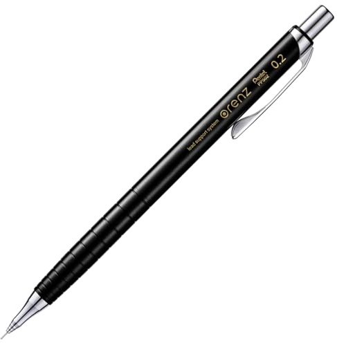 Pentel Mechanical Pencil Orenz 0.2mm, Black Body (XPP502-A)