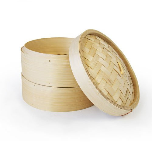 Oriental Two Tier 8 Bamboo Steamers with Lid