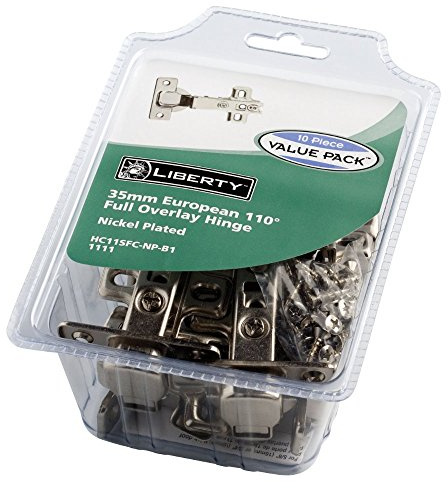 Liberty HC11SFC-NP-B1 35mm European 110-Degree Full Overlay Hinge