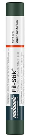 Mohawk Fil-Stik, Wax Putty Stick for Wood Repair, American Green, M231-0314, 1 Count