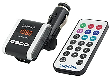 LogiLink FM0001A - FM Transmitter mit MP3 Player zur Übertragung von Audio Daten an UKW-Stereoempfänger