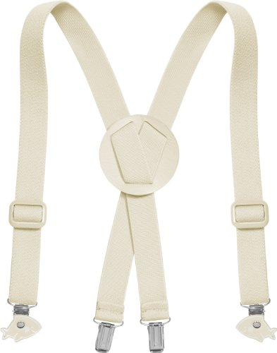 Playshoes Unisex - Kinder Hosenträger 603020 Modische Hosenträger für Kinder mit Clips in Haiform, Gr. 60, Beige (natur)