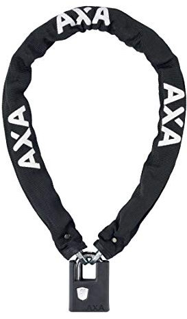 AXA Clinch Kettenschloss – Länge 105 cm – Sicherheitsstufe 9 – Mit 2 Schlüsseln und Hängeschloss