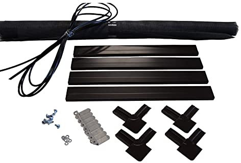 Fliegengitter- Fenster- Mücken- Insektenschutz- Alu- Braun optimal für Rolläden (100cm x 120cm, + 16mm Einhängewinkel)