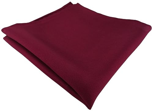 TigerTie Designer Einstecktuch handrolliert in einfarbig Uni - 100% Seide - Gr. 30 x 30 cm