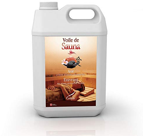 Camylle - Sauna-Aufguss Asie - Ausgezeichneten Sauna-Aufguss aus Hochwertigen und Naturreinen Ätherischen Ölen - Sanft belebend Mit mystischen und spritzigen Aromen - 5000ml