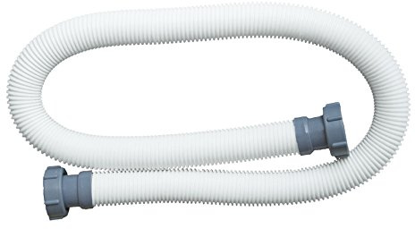 Pool-Profi24.de Intex Schwimmbadschlauch mit Verschraubung 2 Zoll Innengewinde, grau, Ø 38 mm x 300 cm