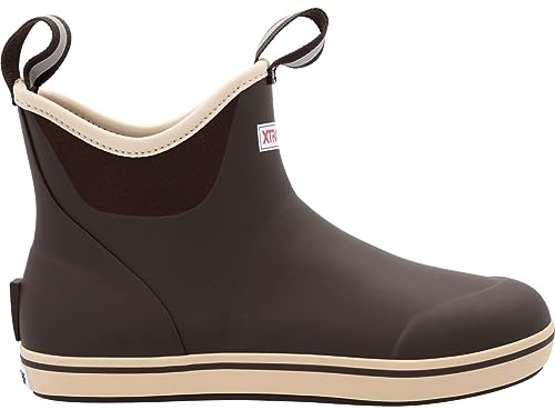 XTRATUF Men's Ankle Deck Boot, Chocolate Tan, Size 12(M)