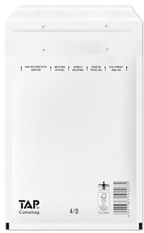 100 Stück Luftpolsterumschläge Luftpolstertaschen Versandtaschen 4/D 200x275 mm weiß