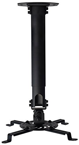 VIVO Universal Extending Ceiling Projector Mount, Height Adjustable Projection, Black, MOUNT-VP02B