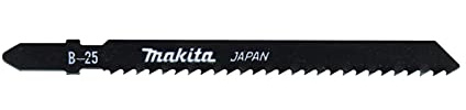 Makita A-85765 Stichsägeblatt B-25 HSS 5 Stück, speziell für NE-Metall, Aluminium und Stahl von 3 bis 6 mm sowie Holz und Kunststoff von 3 bis 60 mm Materialstärke
