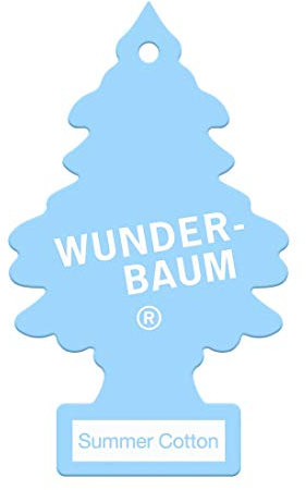 Little Trees Air Freshener Tree MTR0068 Summer Cotton Fragrance For Car Home Boat Caravan - Single Pack