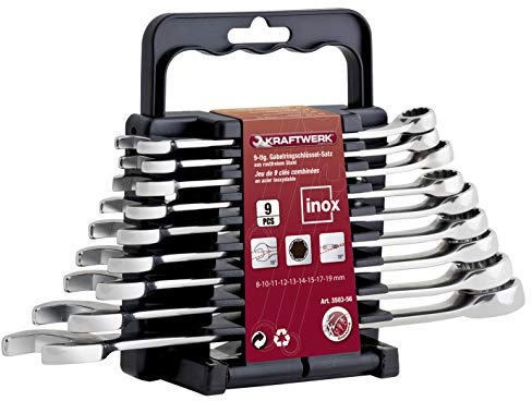 KRAFTWERK Jeu de 9 clés combinées inox