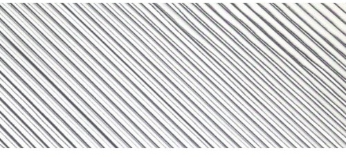 efco und flach Wachs Streifen, Silber Brilliant, 200 x 5 mm, 11-TLG.