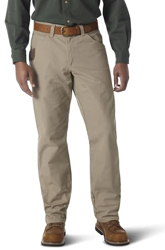 Wrangler Riggs Workwear mens Technician Work Utility Pants, Dark Khaki, 33W x 30L US
