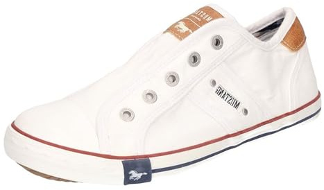 MUSTANG Damen Slipper Halbschuhe Bequeme Sneaker 1099-409, Größe:37 EU, Farbe:Weiß