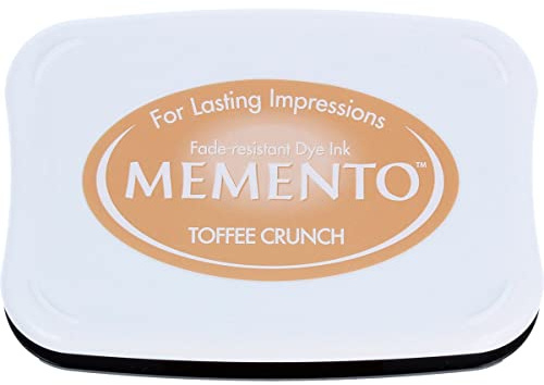 Tsukineko MIP805 Memento Stempelkissen Toffee Crunch, Synthetic Material, braun, 9.6 x 6.6 x 1.8 cm