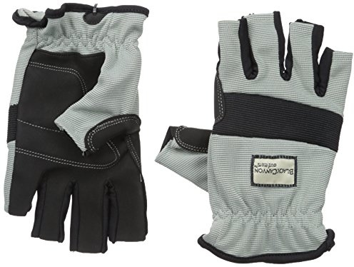 BlackCanyon Outfitters 81070-L Large High-Dexterity Fingerless Gloves Grey