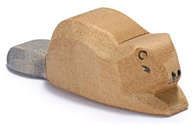 OSTHEIMER 16268 Biber klein aus Holz Höhe 2cm Tiere in Wald & Flur