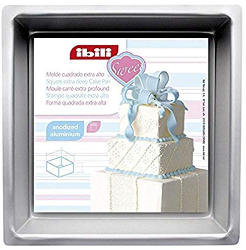 IBILI 815230 - Molde Cuadrado Extra Alto (30 x 30 x 10 cm) Aluminio anodizado