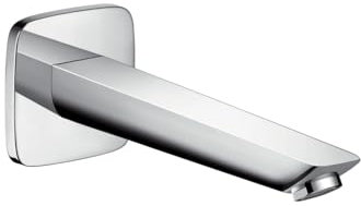 hansgrohe Logis Wanneneinlauf, Komfort-Auslauf 195mm, Wandmontage, Chrom