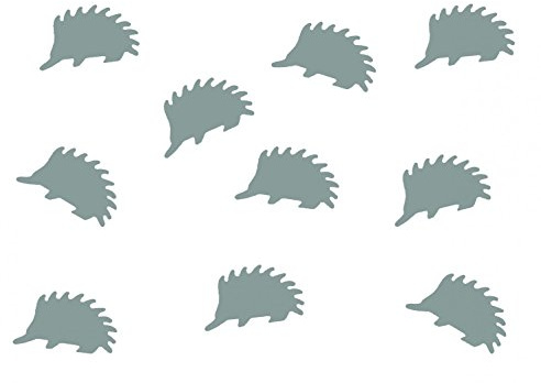 Miniblings 10 x strykbild strykbrädor lappfäste 23 mm flock Igel djur höst