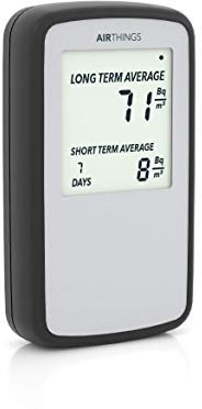 Airthings Corentium Home Radon Detector - 224 Portable, Lightweight, Easy-to-Use, (3) AAA Battery Operated, Intl Version, Bq/m