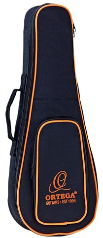 Ortega Guitars Economy Series Bag - Sopran Ukulele Tasche - Höhe 55 cm - Mit Schultergurten - Nylon, Schwarz (OUBSTD-SO) | für Sopran-Ukulele, Höhe 55cm, mit Schultergurten