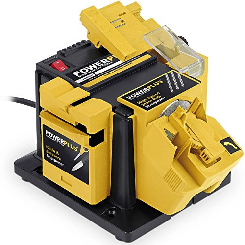 POWERPLUS POWX1350 Multifunction Sharpener (96 W), Yellow/Black