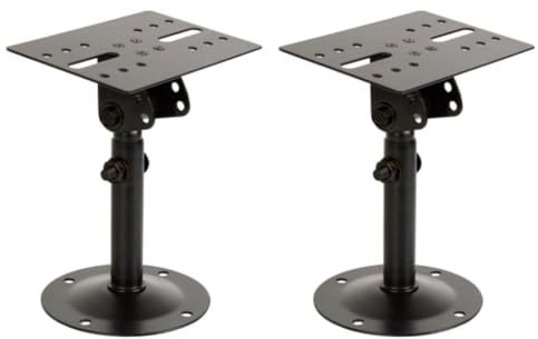 HQ-Power Support d'enceinte, Fixation Murale, Max. 4 kg, inclinable, métal, Noir