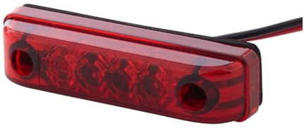 HELLA VALUEFIT 2TM 357 010-111 Schlussleuchte - LED - 24V - Anbau - Lichtscheibenfarbe: rot - Kabel: 150mm - Stecker: Flachsteckhülse - links/rechts - Menge: 1