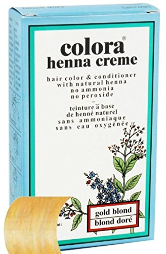 Colora Henna Creme Hair Color Gold Blond, 2 oz (Pack of 2)