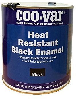 Heat Resistant Black Enamel | 500ml | 600°C | Stove Paint