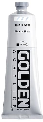 Golden 0001380-3 5oz. Heavy Body Acrylic Paint - Titanium White by Golden Artist Colors