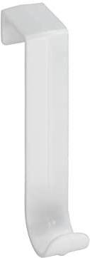 WENKO Türgarderobenhaken Weiß 5er Set, 5er Set