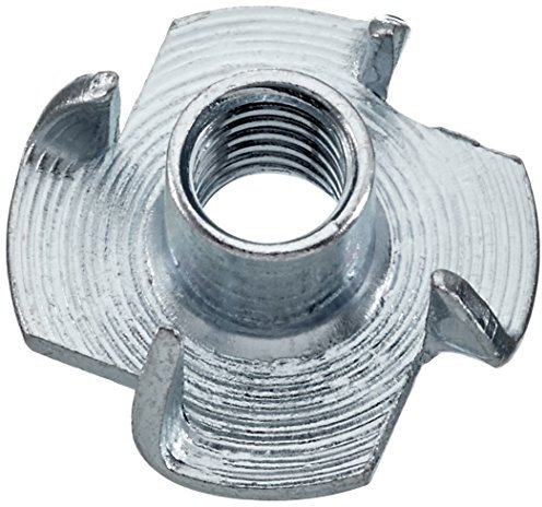 Dresselhaus 0/2049/001/6,0/9/ /17 Einschlagmuttern mit, 4 Einschlagspitzen, galv. verzinkt, M 6 x 9, 100 Stück