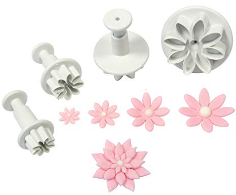 PME Plunger Cutters, Daisy, 4-Pack