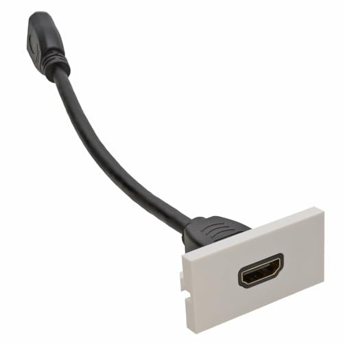 Prêt Fabriqúe Plaque Murale Module 3D HDMI Femelle Panneau Montage Bout 15 cm [HDMI Socket]
