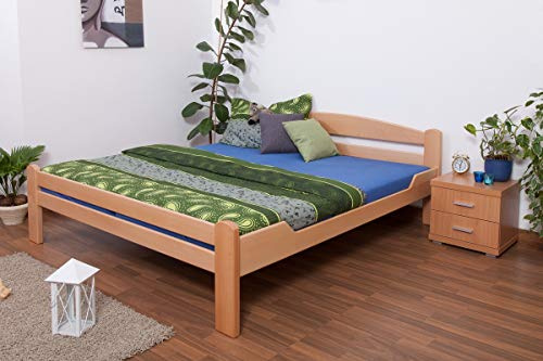 Doppelbett Easy Premium Line K4, 180 x 200 cm Buche Vollholz massiv Natur