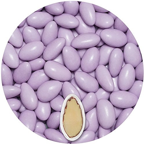 EinsSein Peladillas de Almendra Colorato lila brillante 500g | 120 pieza Confeti Dulce para Fiestas | Grageas para Boda Bautizo y Comunión | Cumpleaños y Eventos